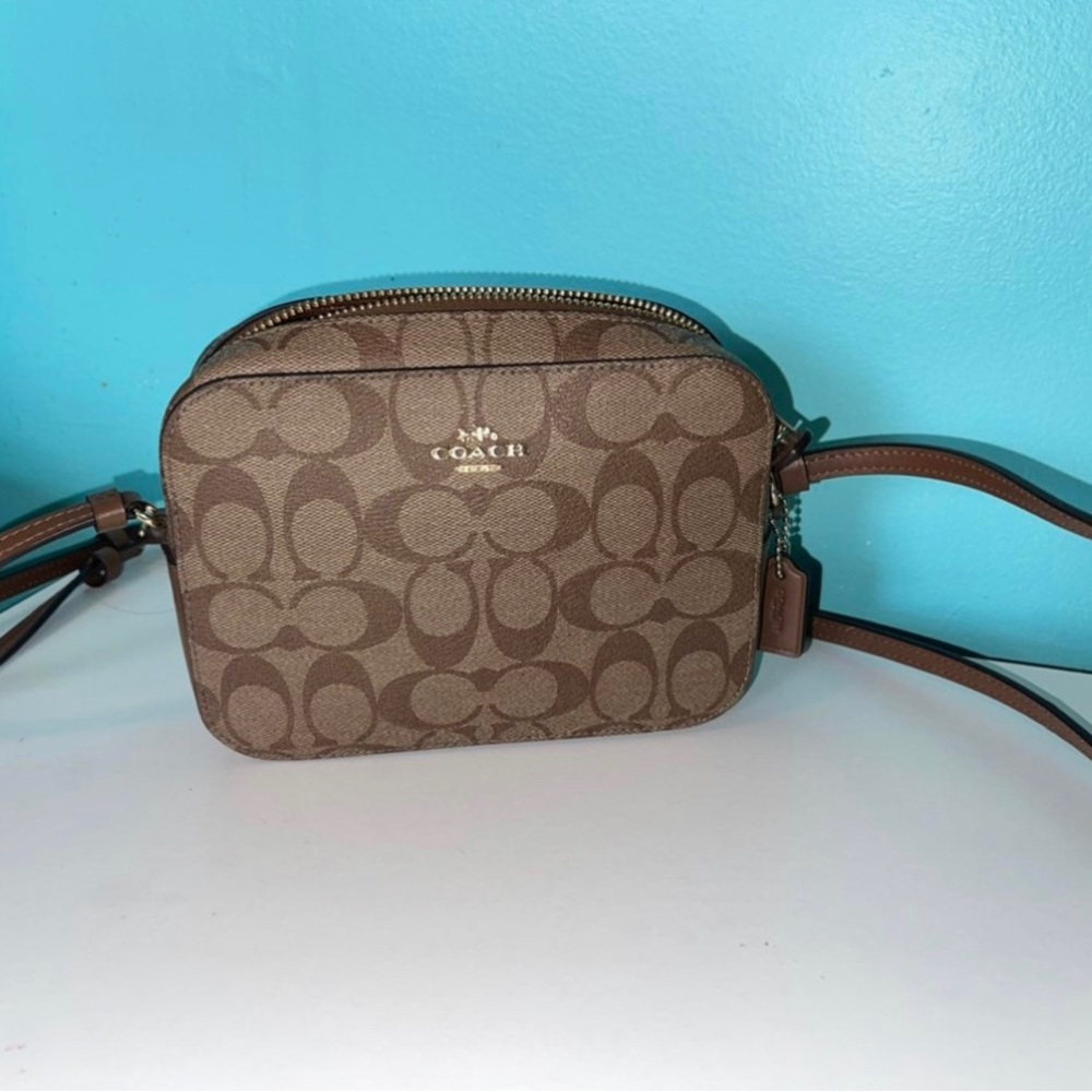 Coach Mini Camera Bag in Signature Canvas